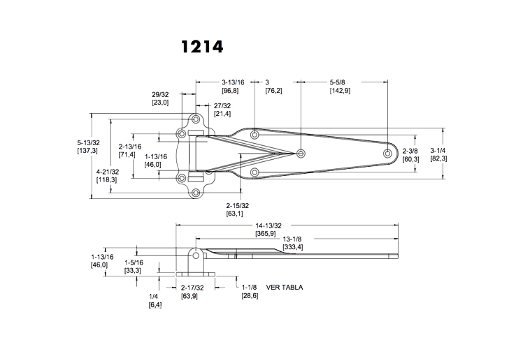 . Desnivel: 1-1/2 pulg. (38.1 mm) - Imagen 2