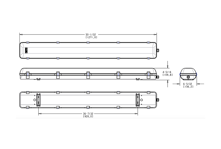 Lámpara LED para 4 pies, 40 W, 120-277 V CA - Imagen 2